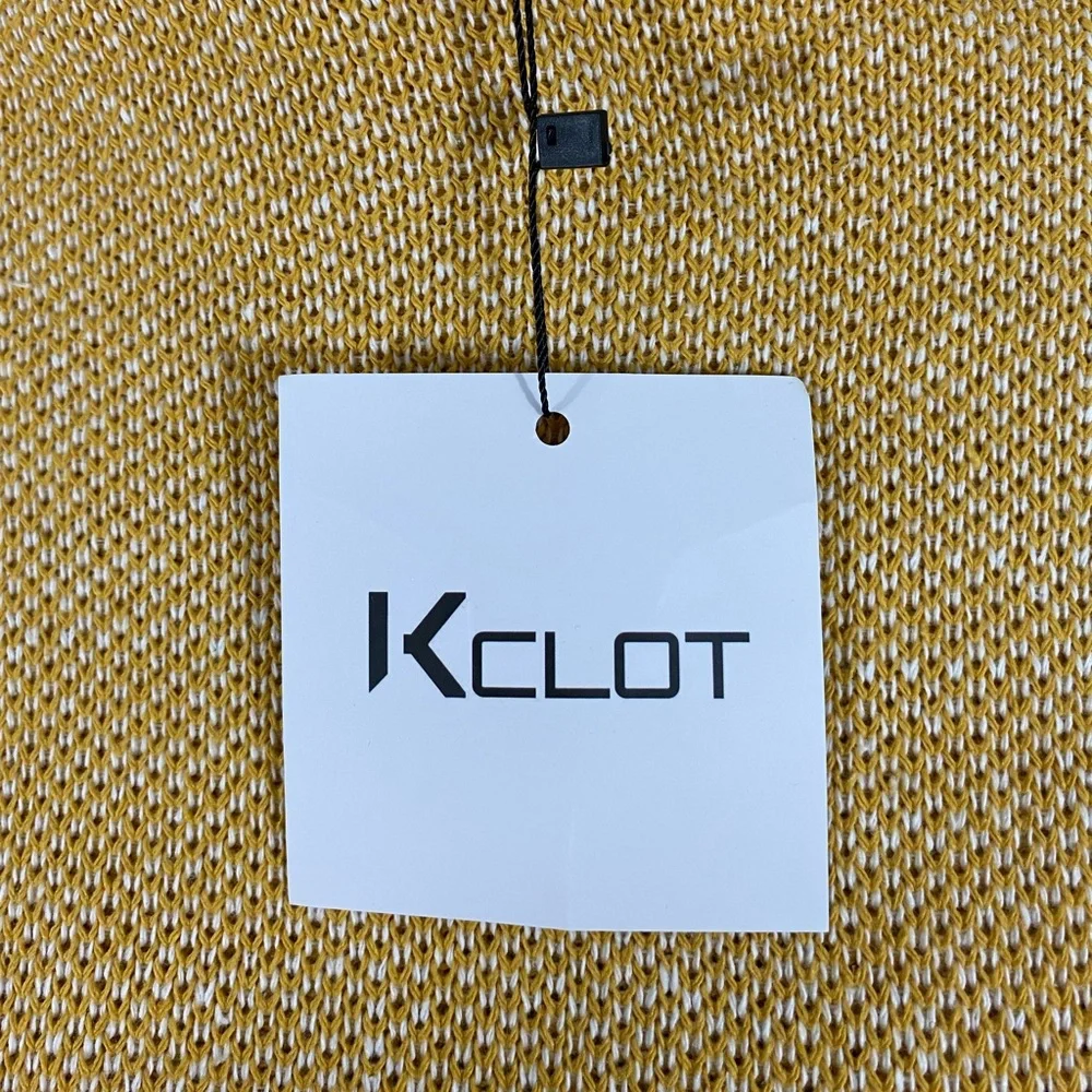 AELFRIC EDEN Unisex Varsity Letterman Sweater Cardigan Patchwork Yellow Gold M - Picture 11 of 12